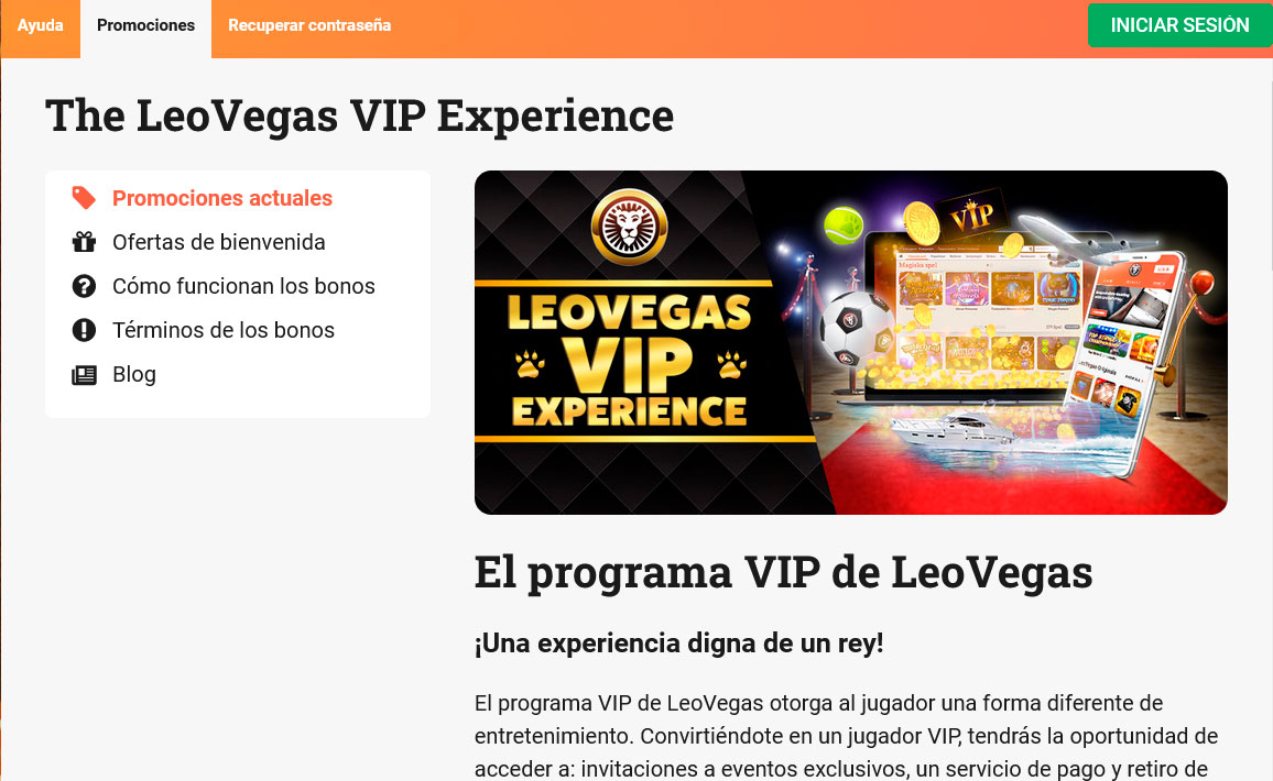 Programa VIP LeoVegas
