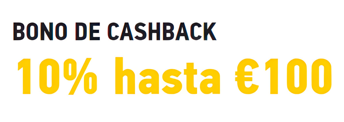 Cashback Bonus: Up to €100