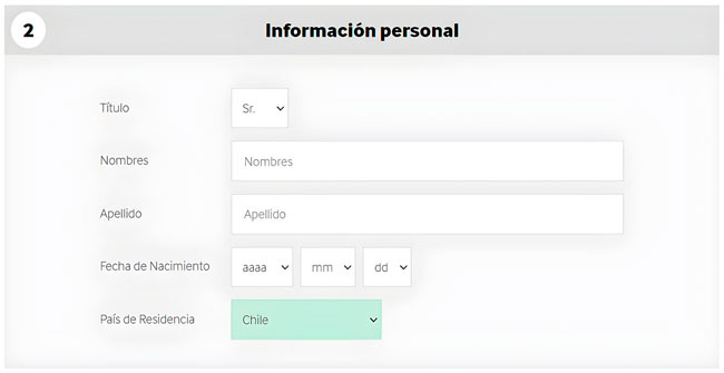 Procedimiento de inscripción 2