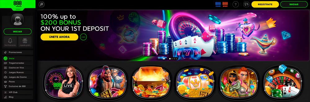 888 Casino Design and Layout