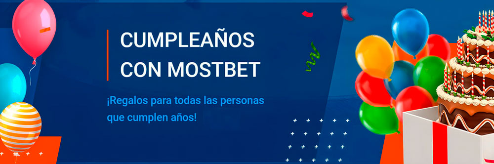 Conmemoraciones de cumpleaños con MostBet