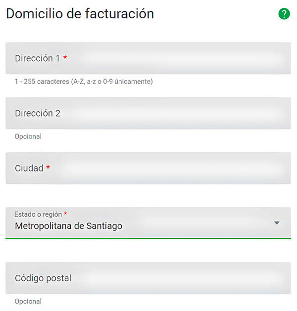 Procedimiento de inscripción