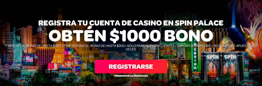 Bonos de bienvenida y promociones en Spin Palace